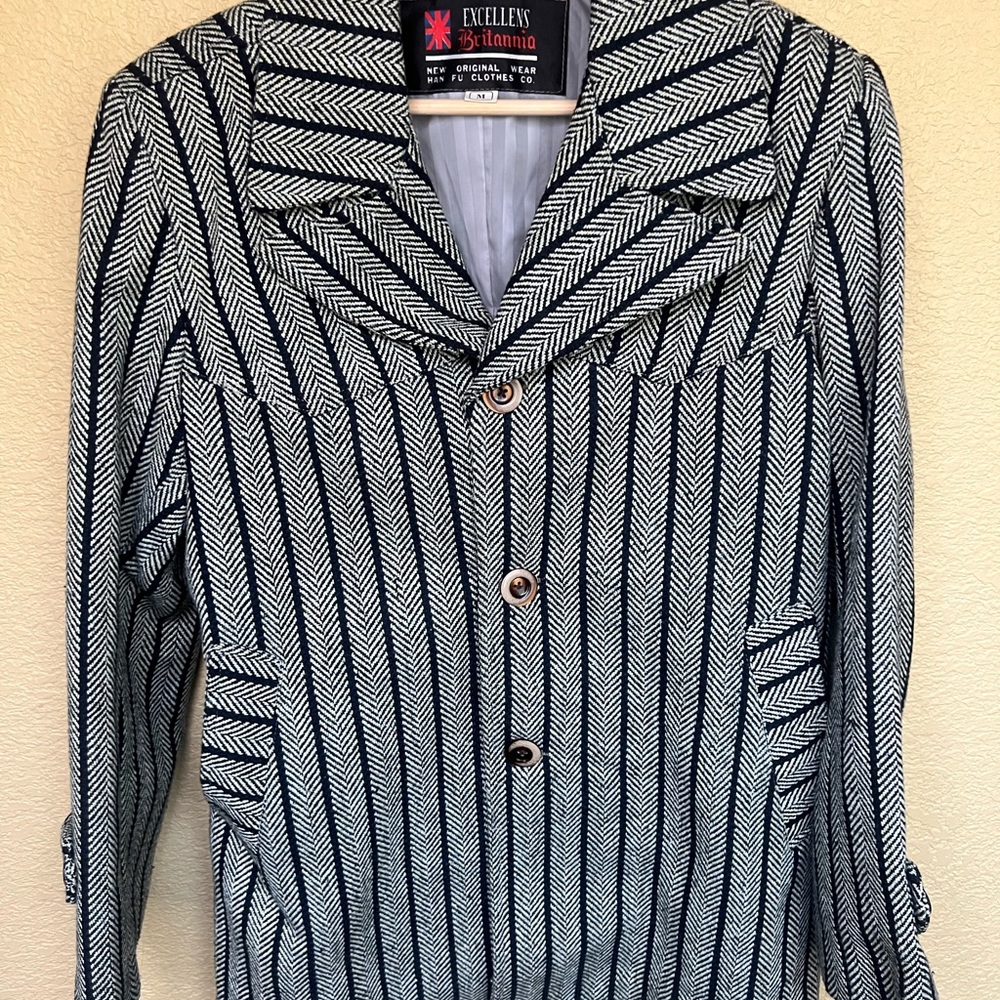 Excellens Britannia Vintage Woman’s Coat Blazer Navy Green - Sz M